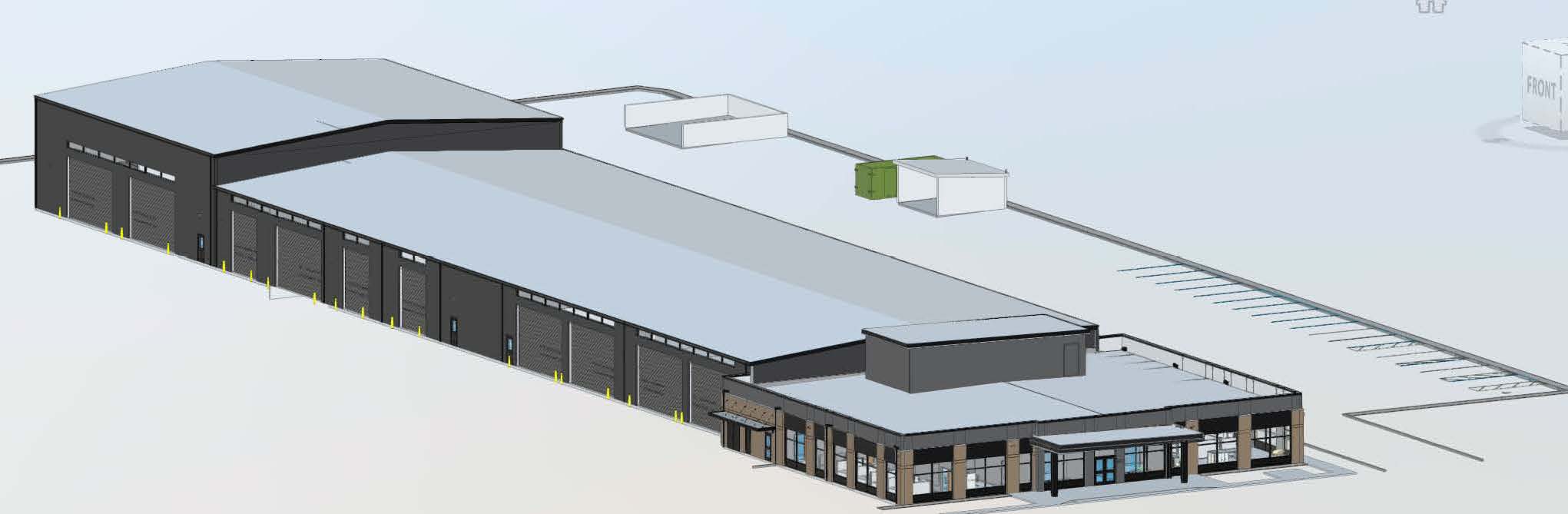 3D architectural rendering of AEP Point Pleasant Service Center