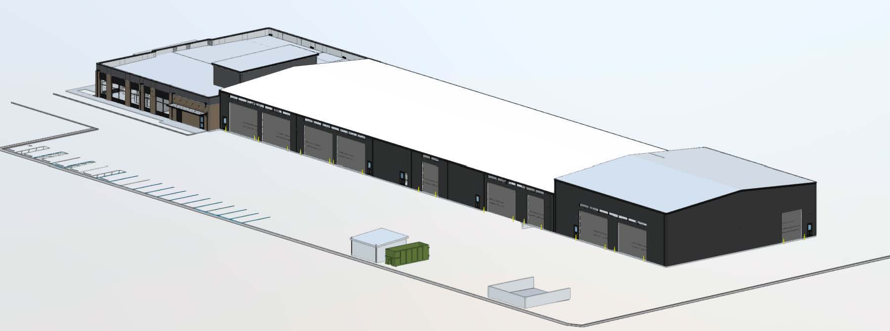 3D architectural rendering of AEP Point Pleasant Service Center