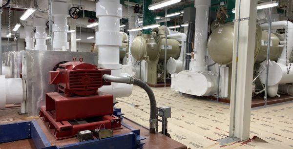 Commissioning at Orlando International Airport Terminal mechanical room