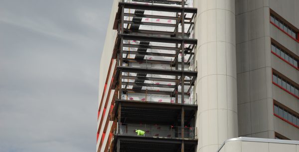 Healthcare Commissioning exterior addition to the Martha Morehouse Outpatient Care building
