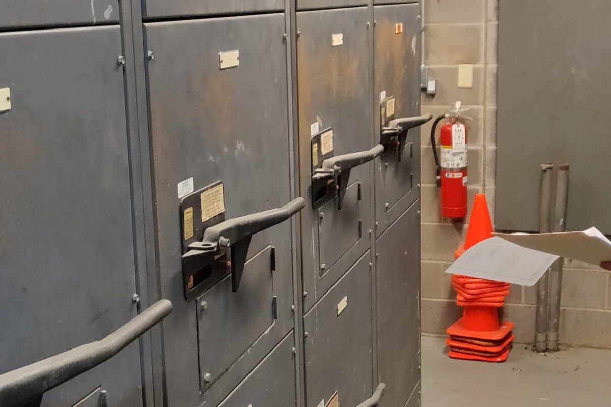 Large industrial electrical switchgear panels at Great Oaks Live Oaks Campus