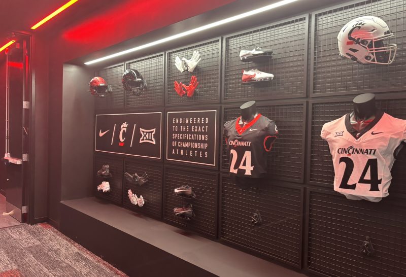 Plumbing engineering for the University of Cincinnati Indoor Practice Facility, supporting hydrotherapy, training spaces, and campus utility systems for the 210,000-square-foot athletics facility.