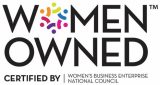 Women Owned, certified by Women's Business Enterprise National Council logo